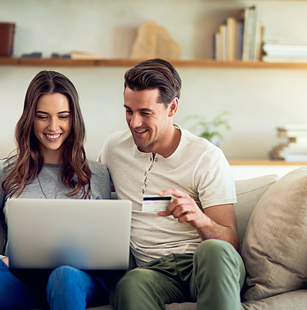 couple paying bills